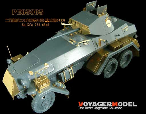 Voyager Model PE35065 Photo Etched set for Sd.kfz 232 6Rad (For ITALERI 6433) 1/35