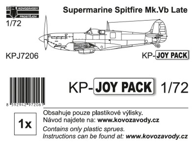 Kovozavody Prostejov J7206 Spitfiee Mk.Vb late (KP-JOYPACK) 1/72