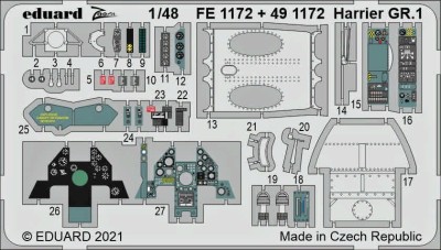 Eduard FE1172 Harrier GR.1 (KIN) 1/48