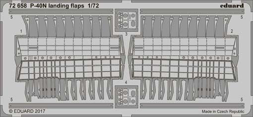 Eduard 72658 P-40N landing flaps 1/72
