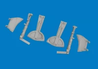 Eduard 672458 BRASSIN Bf 109K-4 undercar.legs PRINT (EDU) 1/72