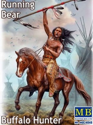 Master Box 24048 Buffalo Hunter: Running Bear, 75 мм 1/24