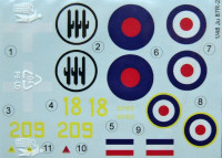 LF Model C4812 Decals for Ju 87R-2 (Italy, RAF, Sept. 1941) 1/48