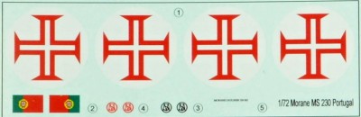 LF Model C72212 Decals MS 230 over Portugal (SMER/HELL) 1/72