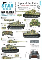 Star Decals 35-C1072 Generic numbers and insignias for Summer 1943-44 (incl. Kursk). Pz.Kpfw.VI Tigers of Das Reich. s.SS-Pz-Kp Das Reich 1/35