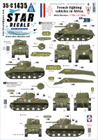 Star Decals 35-C1435 French M4A4 Sherman.French fighting vehicles in Africa # 5.1er RC, 2eme RCA. in 1943-44 1/35