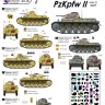 Star Decals STAR35839 German DAK/Afrika Korps Mix # 7 - Pz.Kpfw.II Ausf.F 5. Leichte Div, 10. Pz.Div, 15. Pz.Div 1/35