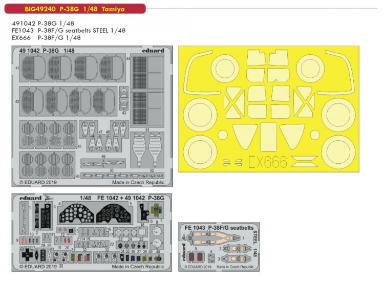 Eduard BIG49240 1/48 P-38G (TAM)