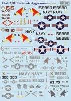 Print Scale C72474 Grumman EA-6A Intruder El.Aggressor (decal) 1/72