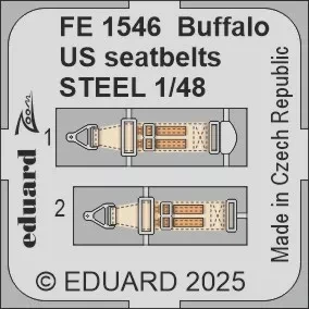 Eduard FE1546 Buffalo US seatbelts STEEL (TAM) 1/48