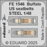 Eduard FE1546 Buffalo US seatbelts STEEL (TAM) 1/48