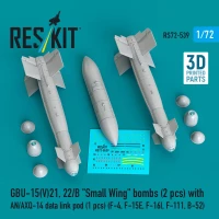Reskit 72539 GBU-15(V)21,22/B Small Wing w/ AN/AXQ-14 pod 1/72