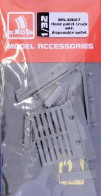 Brengun BRL32027 Pallet truck w/ palette (resin kit) 1/32