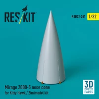 Reskit U32201 Mirage 2000-5 nose cone (KITTYH/ZIMMI) 1/32