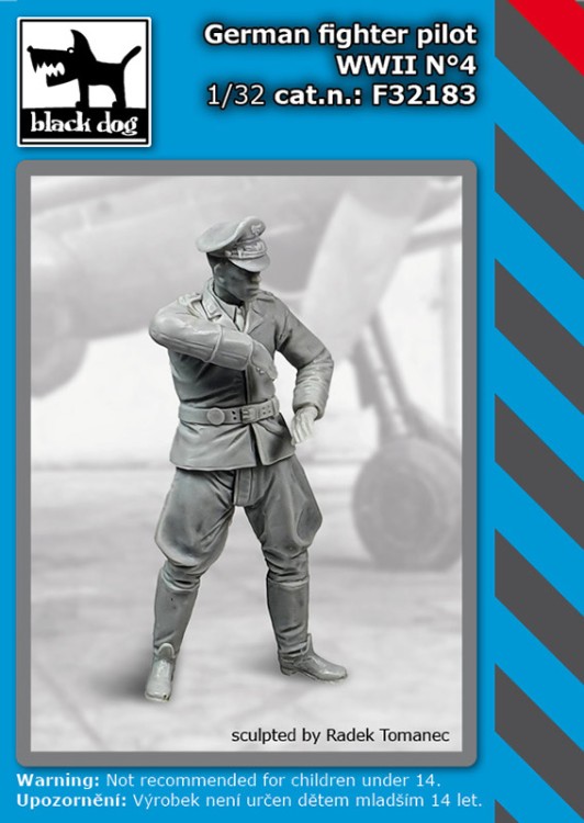 Black Dog F32183 German fighter pilot WWII NВ°4 1/32