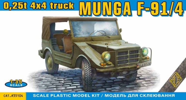 Ace Model 35104 MUNGA F91/4 0.25t 4x4 truck 1/35