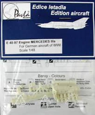 Pavla Model PAMD48007 1/48 Engine Mercedes IIIa for German WWI aircraft