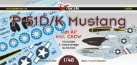 Dk Decals 48026 P-51D/K Mustang 14th AF and CACW (8x camo) 1/48