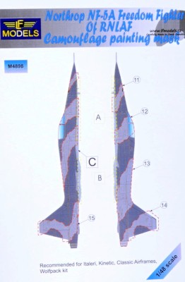 Lf Model M4898 Mask NF-5A Freedom RNLAF Camo.painting (ITA) 1/48