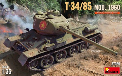 Miniart 37089 T-34/85 Mod. 1960 (incl. PE, 5x camo) 1/35