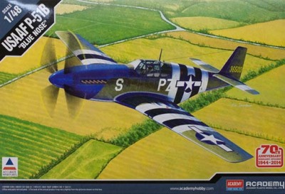 Academy 12303 Самолет USAAF P-51B &quot;Anniv. 70 Normandy invasion 1944&quot; 1/48