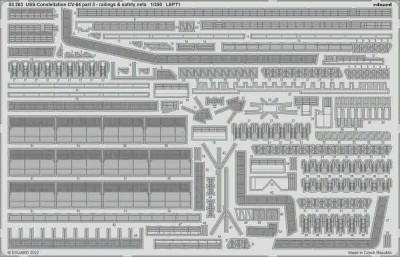 Eduard 53283 SET USS Constell. CV-64 railings&amp;safety nets 1/350