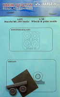 Aires 4495 Macchi MC.200 Saetta wheels & paint masks 1/48