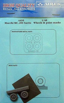 Aires 4495 Macchi MC.200 Saetta wheels &amp; paint masks 1/48
