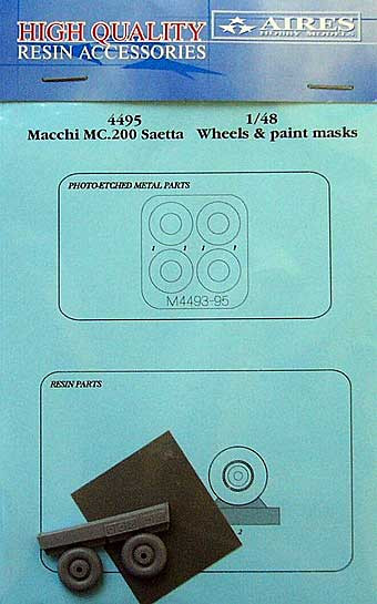 Aires 4495 Macchi MC.200 Saetta wheels & paint masks 1/48