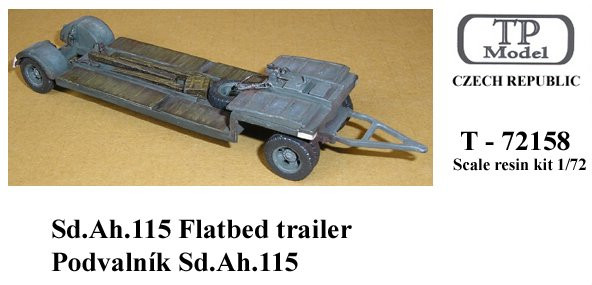 TP Model T-72158 Sd.Ah. 115 Flatbad trailer 1/72