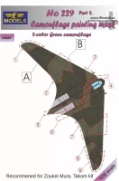 Lf Model M3289 Mask Ho 229 2-color green camouflage painting 1/32
