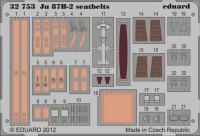 Eduard 32753 1/32 Фототравление привязные ремни Ju 87B-2 seatbelts