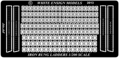 White Ensign Models PE 2019 GENERIC LADDER RUNGS &amp; DRILLING TEMPLATES 1/200