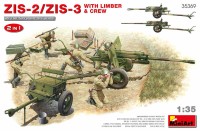 MiniArt 35369 ZIS-2/ZIS-3 w/ Limber & Crew (2-in-1) 1/35