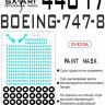 Sx Art 44017 Boeing 747-8 (Звезда) Окрасочная маска 1/144
