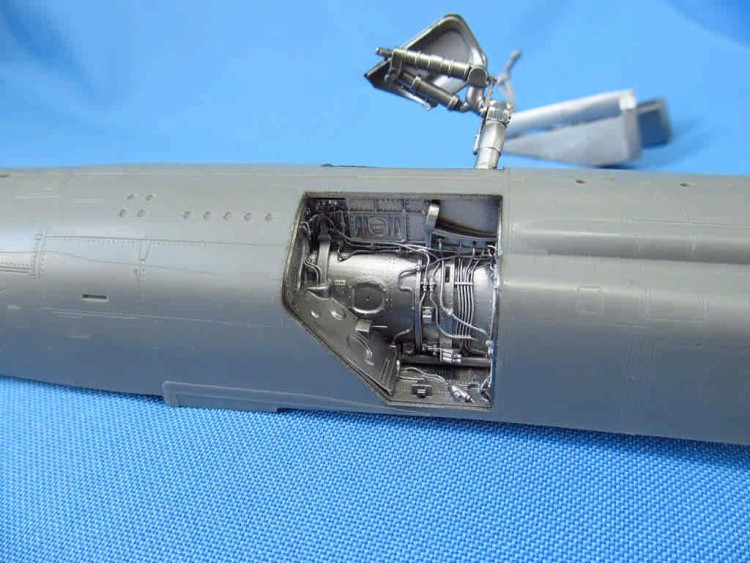 Metallic Details MDR48100 Mikoyan MiG-23 wheel bays (designed to be used with Trumpeter kits) 1/48