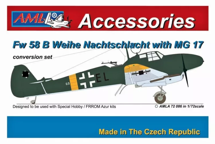 AML AMLA72086 Fw 58 B/C Nachtschlacht w/ MG 17 1/72