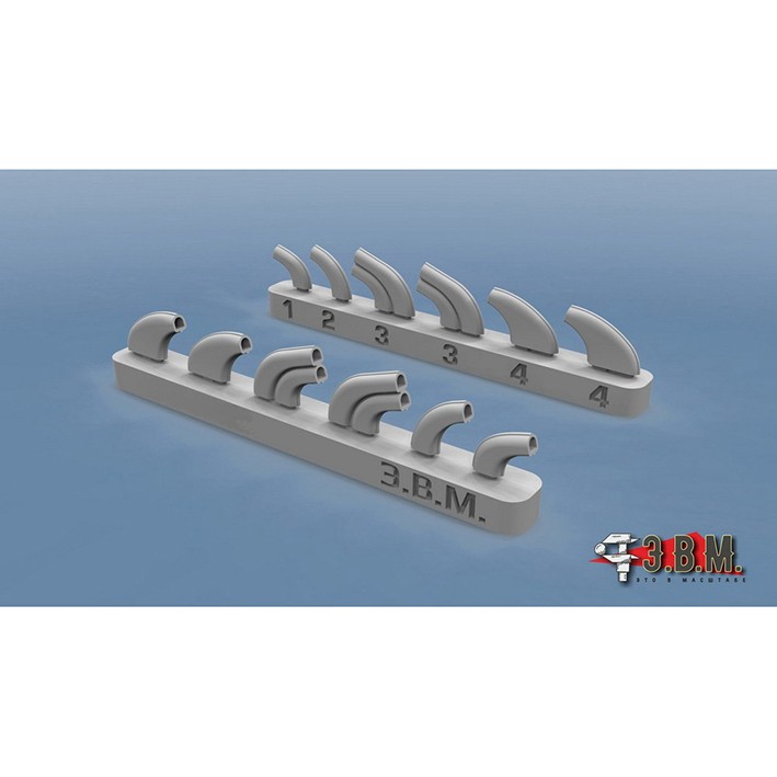 ЭВМ RS48113 Як-7 выхлопные патрубки Звезда 1/48