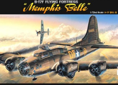 Academy 12495 B-17F Flying Fortess &quot;Memphis Belle&quot; 1/72