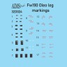 Aims AIMS32D024 Focke-Wulf Fw-190A/Fw-190F/Fw-190D oleo leg markings for 2 aircraft 1/32