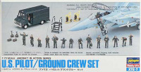Hasegawa 35007 Пилоты U.S. PILOT/GROUND GREW SET 1/72