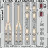 Eduard FE1120 1/48 O-2A seatbelts STEEL (ICM)