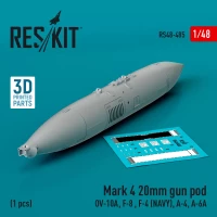 Reskit 48485 Mark 4 20mm gun pod 1/48