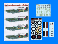 AML AMLD48034 Декали Czechoslovak commanders in Spitfires 1/48