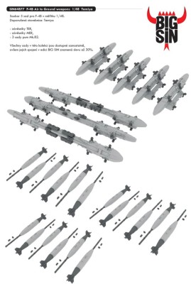 Eduard SIN64877 BIGSIN F-4B Air to Ground weapons (TAM) 1/48