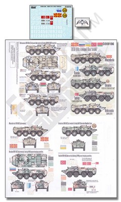 Echelon FD D356186 Soviet BTR-80s Around the World. Macedonia, Ukraine, Belorussia, Turkey, Russian Kosovo Force 1/35
