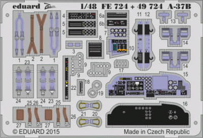 Eduard FE724 A-37B S.A. 1/48