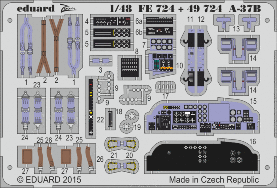 Eduard FE724 A-37B S.A. 1/48
