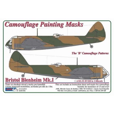 AML AMLM49028 Маска камуфляж Bristol Blenheim Mk.I 'B' 1/48