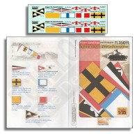 Echelon FD FL354011 Panzer Signal Flags and Pennants (WWII) Essential items of any panzer's inventory 1/35